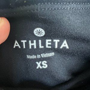 Athleta Black Leggings with side pockets women's XS